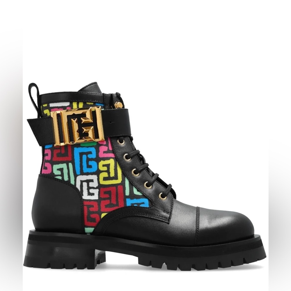 Balmain Charlie leather Combat boots